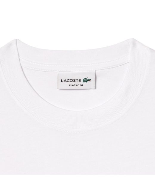 Lacoste White Pocket T-Shirt for men