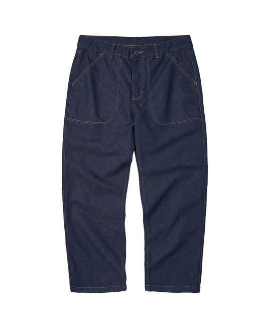 FRIZMWORKS Blue Cp Wide Denim Pants for men