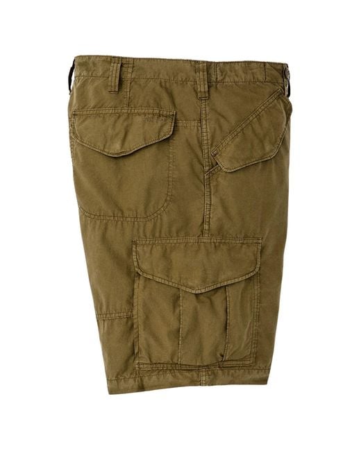 Filson Green Tropical Poplin Cargo Shorts for men