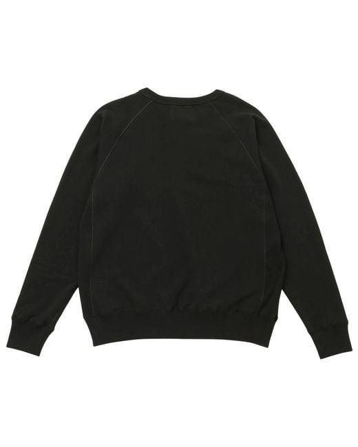Wonder Looper Black Pullover Crewneck Super Looper French Terry for men