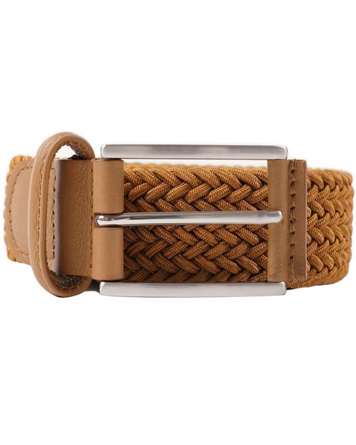 Andersons Brown Woven Belt for men