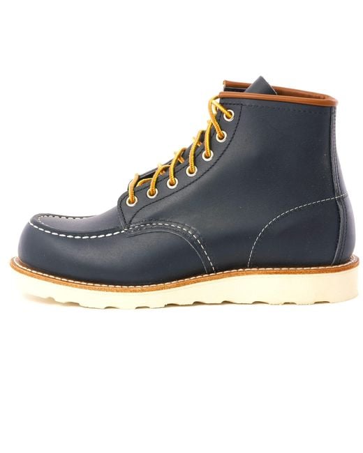Red wing shop blue moc toe