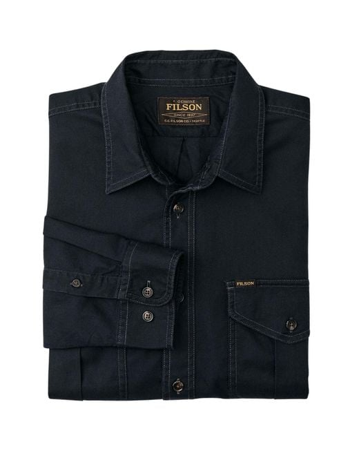 Filson Blue Alaskan Guide Shirt for men