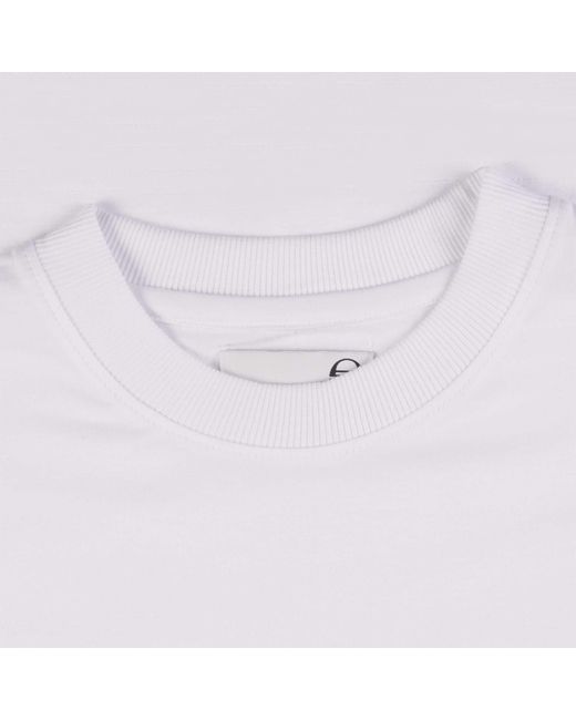 Sergio Tacchini White Logo Printed Cotton Tee for men