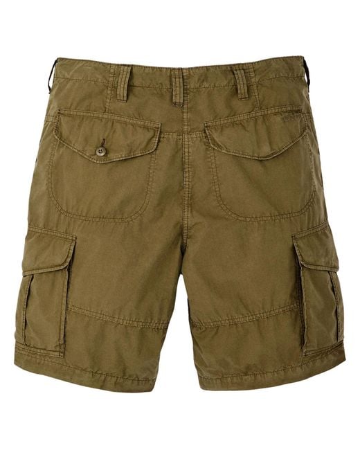 Filson Green Tropical Poplin Cargo Shorts for men