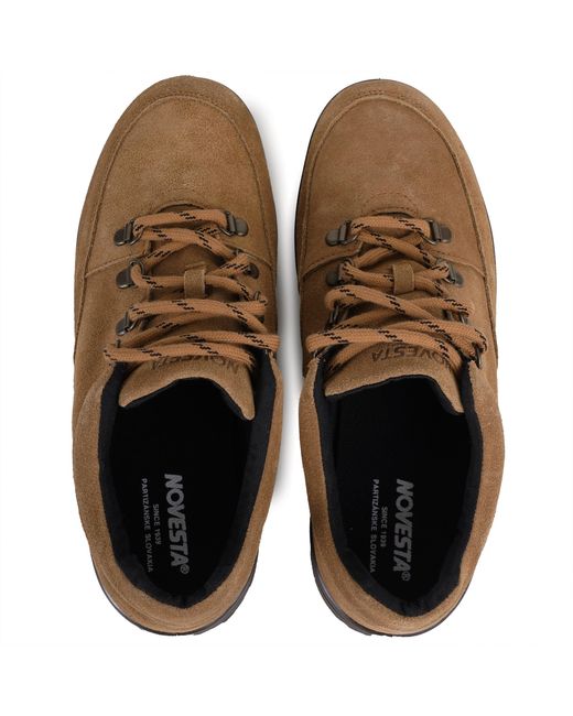 Novesta Brown Trampky Suede Trainer for men