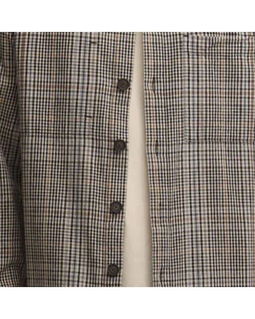 Barbour Brown Fife Checked Overshirt for men