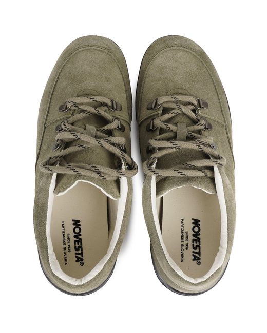 Novesta Green Trampky Suede Trainer for men