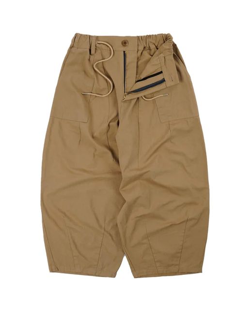 FRIZMWORKS Brown Twill Balloon Pants for men