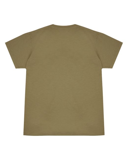Velva Sheen Metallic Rolled Short Sleeve Crew Neck T-Shirt for men