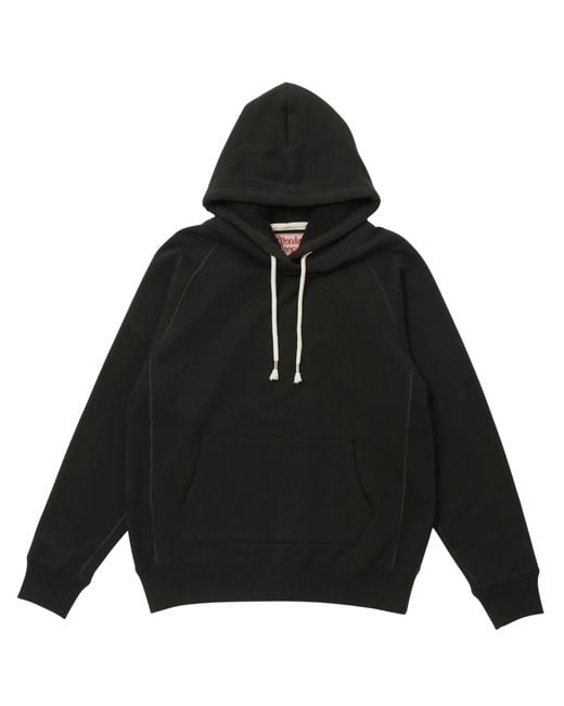 Wonder Looper Black Pullover Hoodie Super Looper French Terry for men