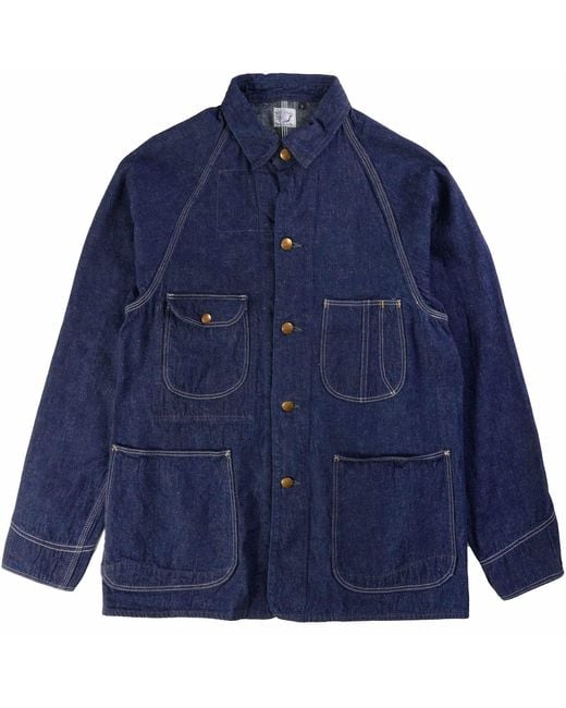 Orslow Blue 1950S Coverall Denim Jacket for men
