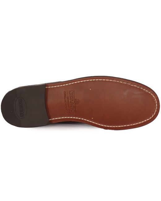 Sebago Brown X Stuarts Dan Cordovan Penny Loafer for men