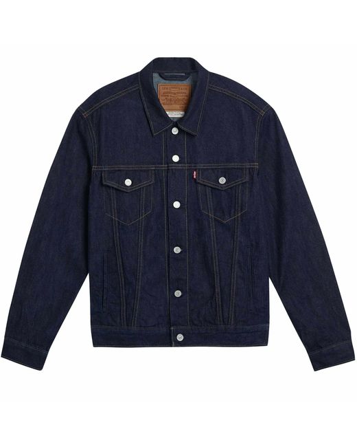 Levi's Blue Levi's Selvedge Denim Trucker Denim Jacket for men