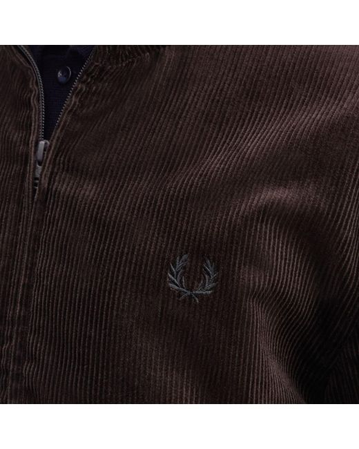 Fred Perry Black Cord Brentham Jacket for men