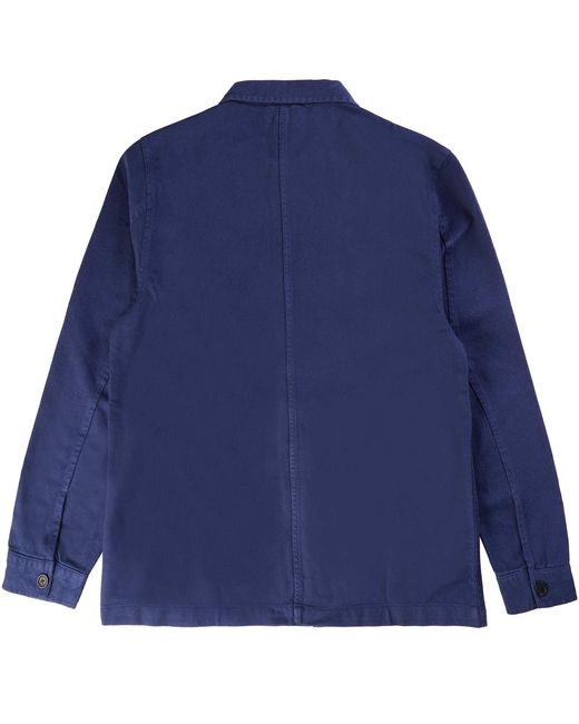Nudie Jeans Blue Barney Worker Jacket for men