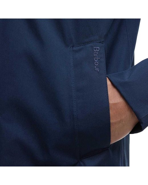 Barbour Blue Rokig Lightweight Mac Jacket for men