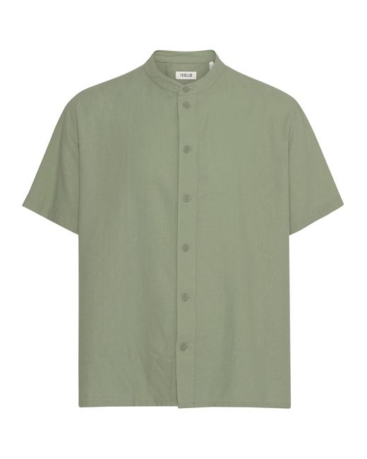 Solid Clothing Green Solid Allan China Shirt for men