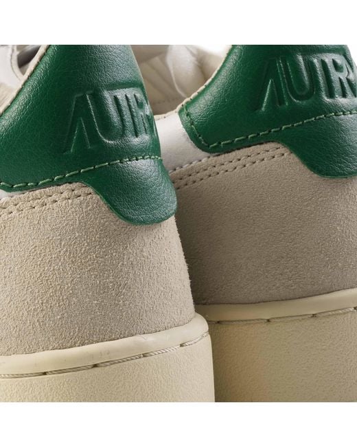 Autry White Medalist Low Sneaker for men