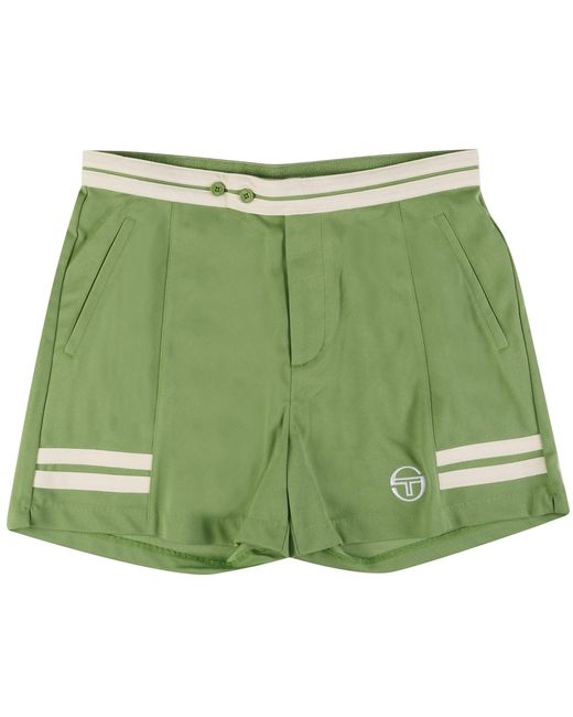 Sergio Tacchini Green Supermac Shorts for men