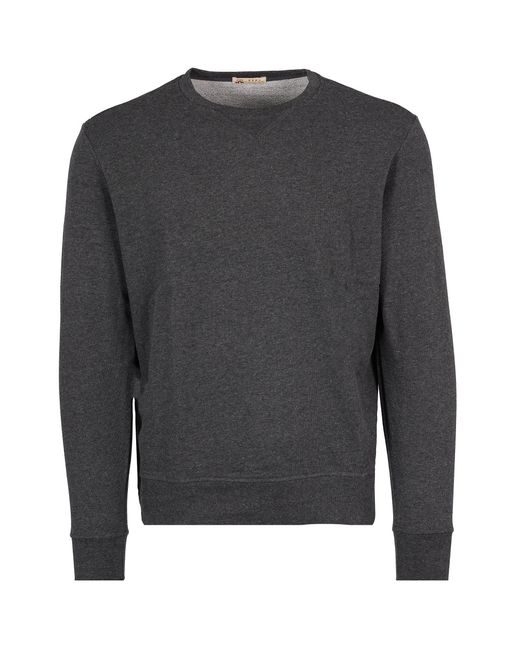 real hoxton Gray Loopback Cotton Sweatshirt for men