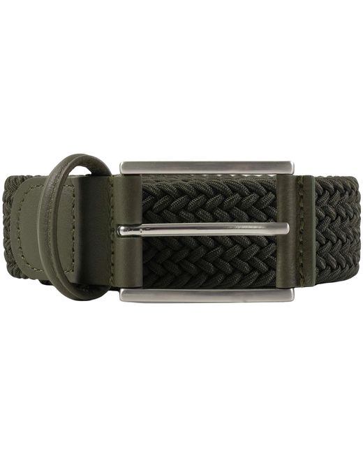 Andersons Black Woven Belt for men
