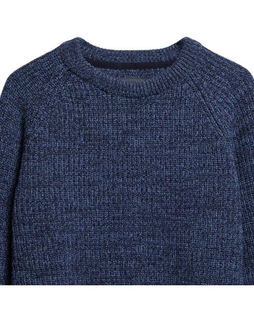 Barbour Blue Horseford Crew Neck Jumper for men