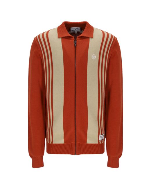 Sergio Tacchini Red Cipri Knit Cardigan for men