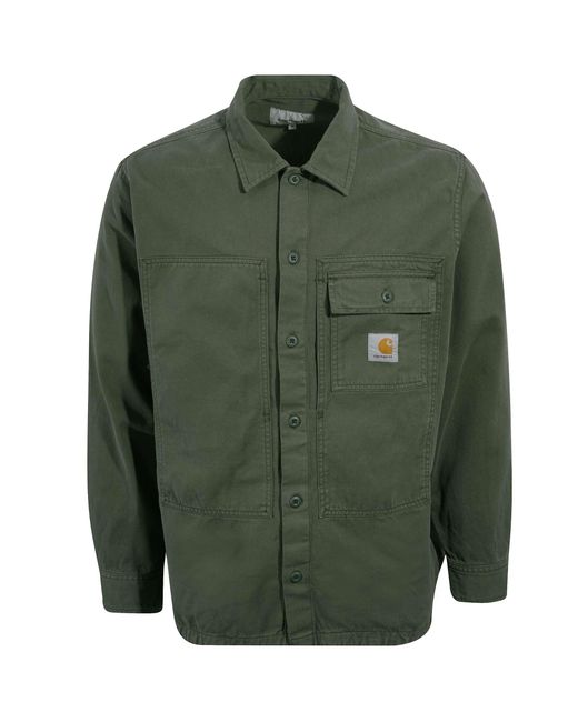 Carhartt WIP Green Long Sleeve Charter Shirt - Boxwood for men