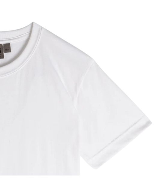 Naked & Famous White Circular Knit T-Shirt for men