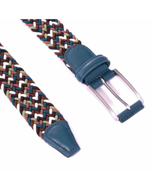 Andersons Blue Woven Belt for men