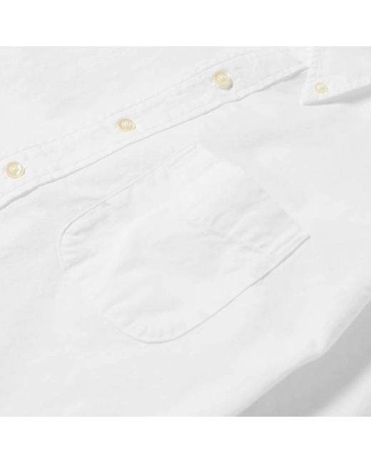 Orslow White Button Down Shirt for men