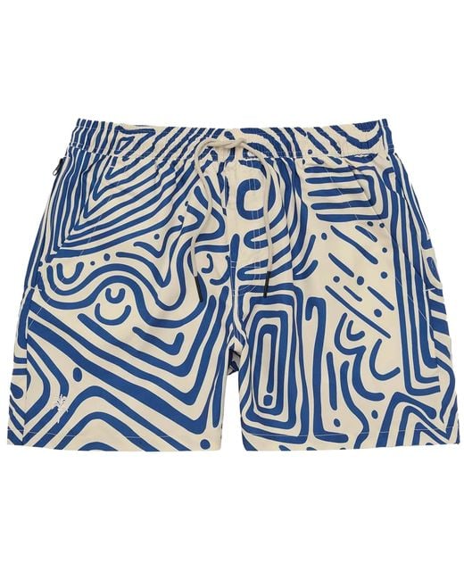 Oas Blue Eldovado Swim Shorts for men