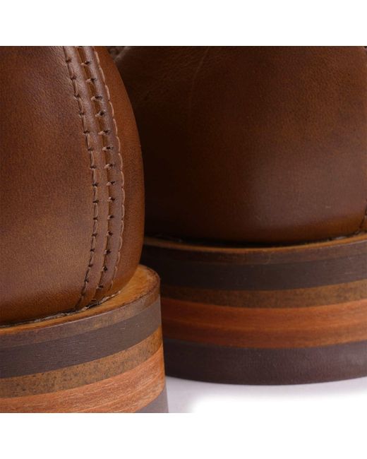 R.M.Williams Brown Comfort Craftsman Pull Up Leather Boot for men