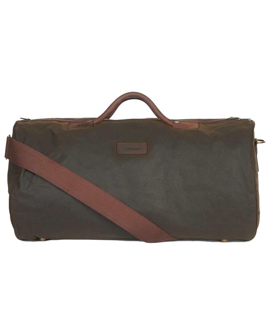 Barbour Black Wax Holdall for men