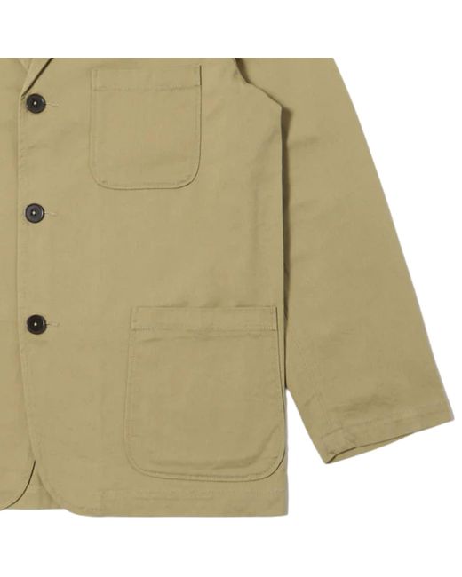 Universal Works Green Three Button Jacket for men