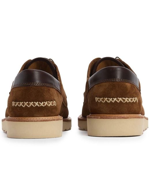 Barbour Brown Murtun Moccasin Shoes for men