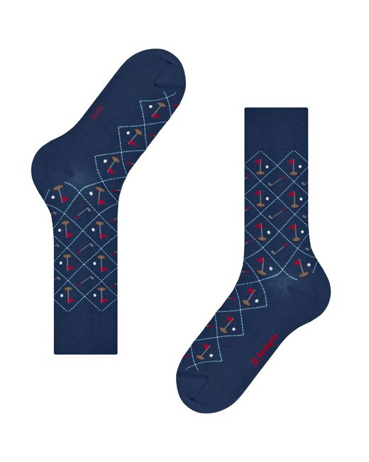 Burlington Blue Golf Club Socks for men