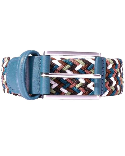 Andersons Blue Woven Belt for men