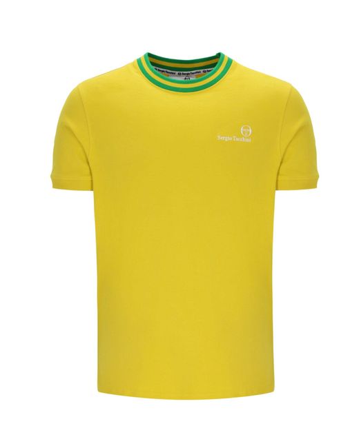 Sergio Tacchini Yellow Rainer Fc T-Shirt for men