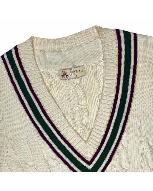 real hoxton Natural Cricket Vest for men
