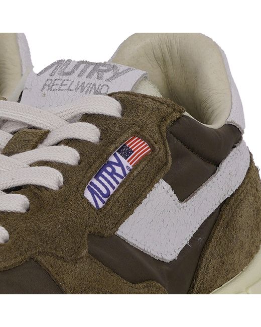 Autry Brown Reelwind Low Sneakers for men