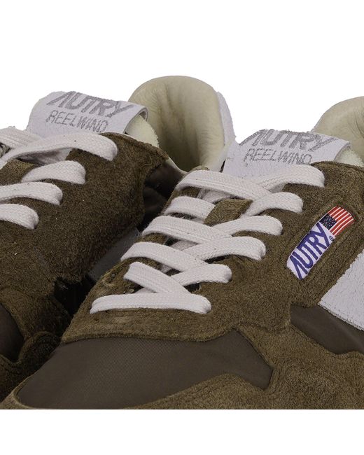 Autry Brown Reelwind Low Sneakers for men