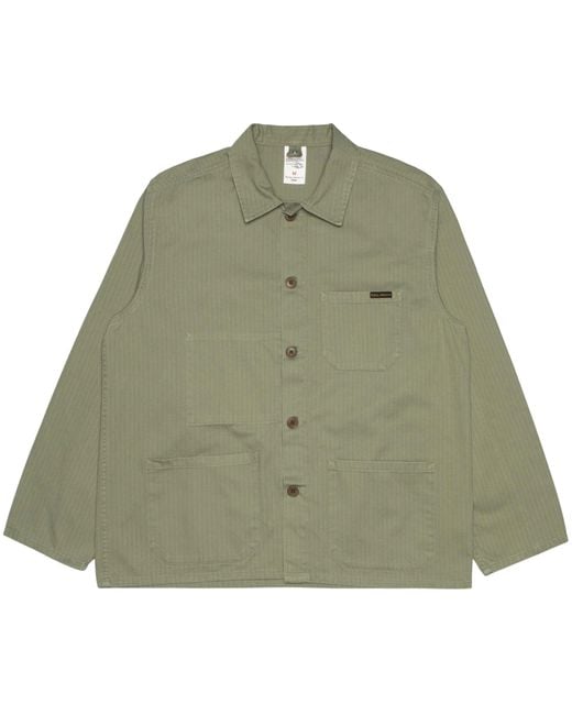 Nudie Jeans Green Buddy Chore Jacket for men