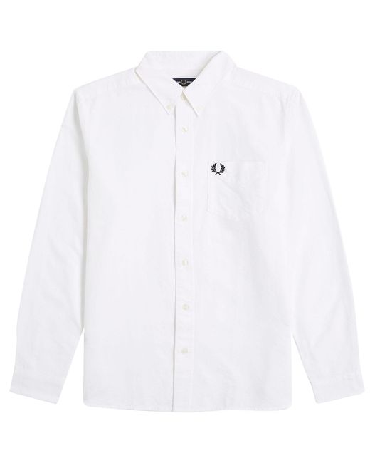 Fred Perry White Oxford Shirt for men