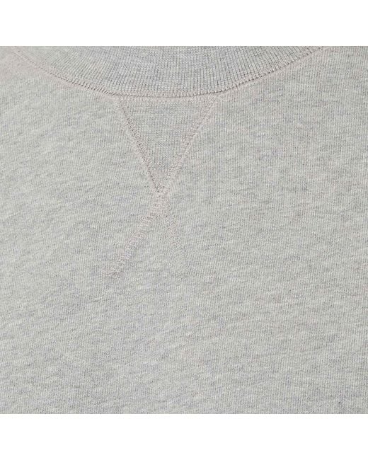 Sunspel Gray Loopback Sweatshirt for men