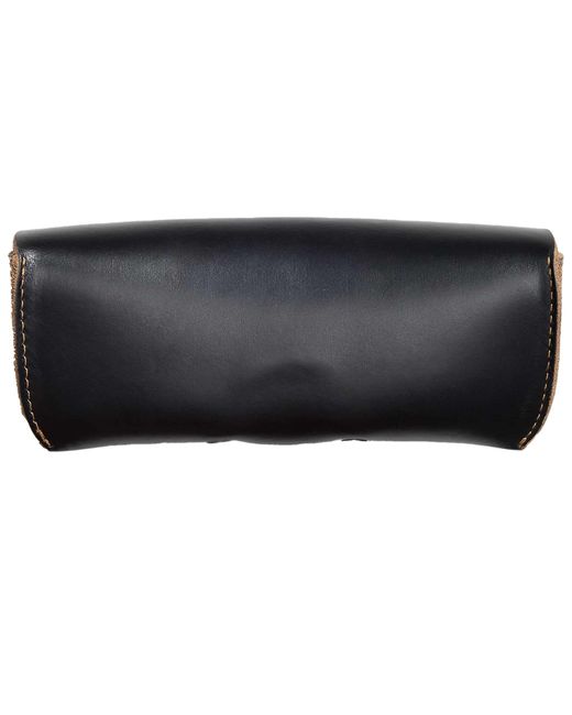 RRL Black Leather Eyeglass Case for men