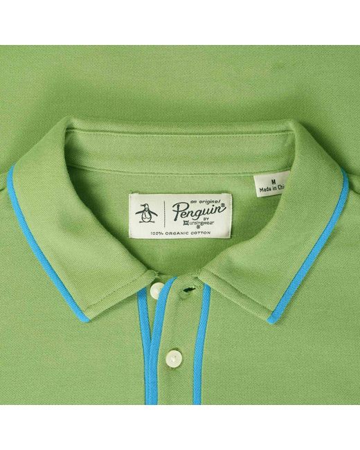 Original Penguin Green X Stuarts Earl Organic Cotton Polo Shirt for men