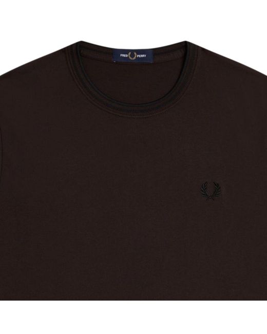 Fred Perry Black Twin Tipped T-Shirt for men