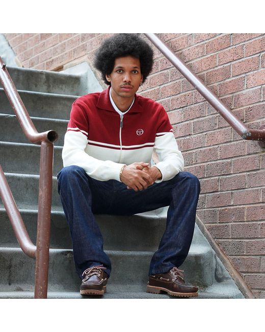 Sergio Tacchini x Stuarts Red X Stuarts Donato Knitted Track Top for men